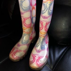 Coach Rain Boots SZ 7